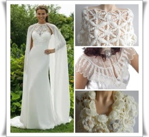 vintage bridal capes and accessories