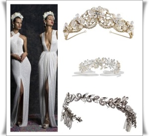 wedding tiaras, vintage style wedding hair accessories